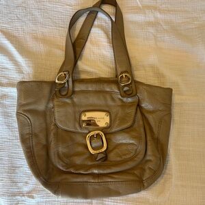 Michael Kors Taupe Leather Tote